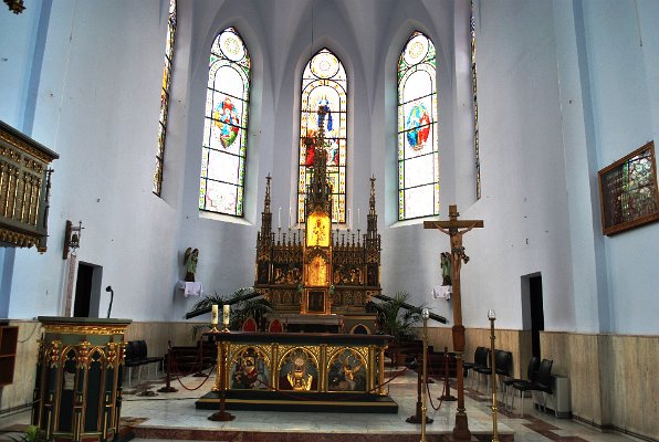 58_Interiér římskokatolického kostela v Kaczyce